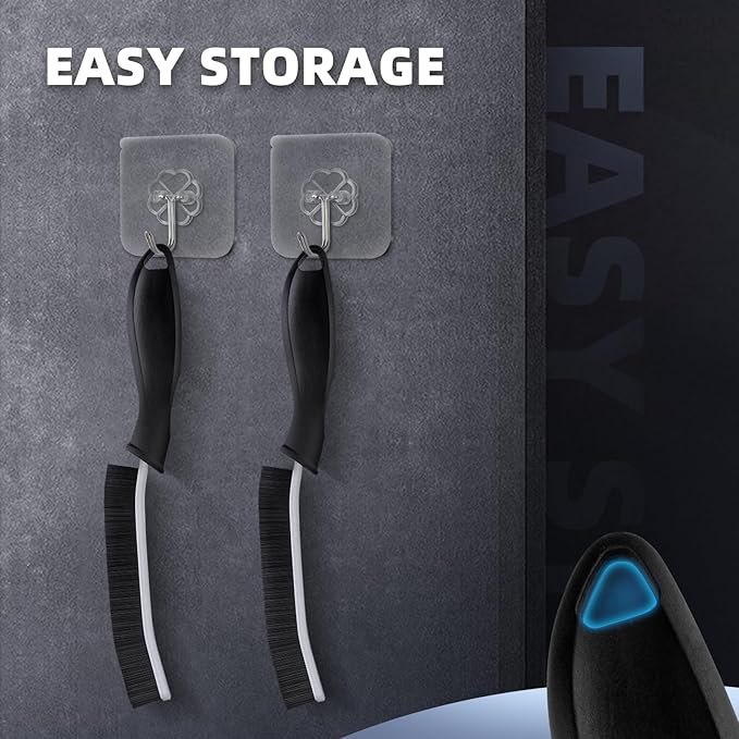 Crevice Cleaning Brushes, Cleaner Scrub Brush Tool for Hard to Reach Tight Space, Home Essentials, Cleaning Supplies for Shower, Bathroom, Kitchen, Toilet, Window