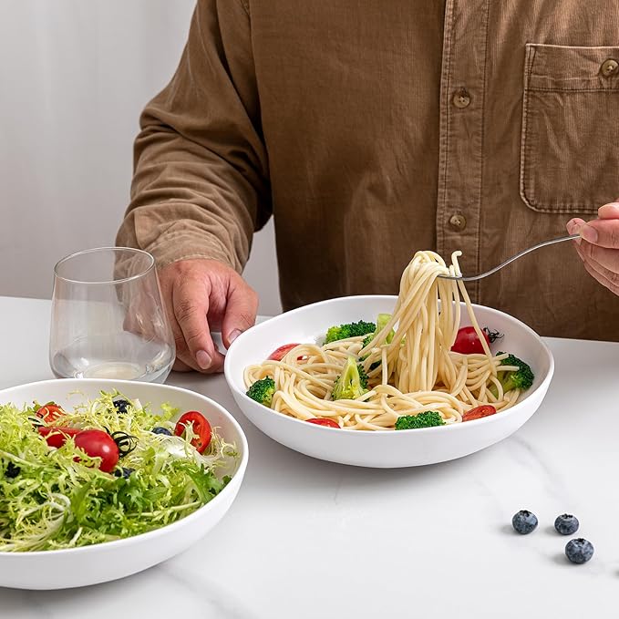 White Melamine Rectangular Serving Platter/Trays, Set of 4, 14” X 7” Fruit Cake Bread Sushi Plate for Party Serving Food, Lightweight and Unbreakable