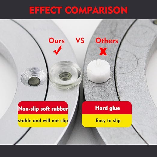 Aluminium Alloy Turntable Bearing, Heavy Duty Swivel Turntable Lazy Susan Rotating Bearing Turntable Round Dining Table Smooth Swivel Plate Hardware (350mm - 14inch)