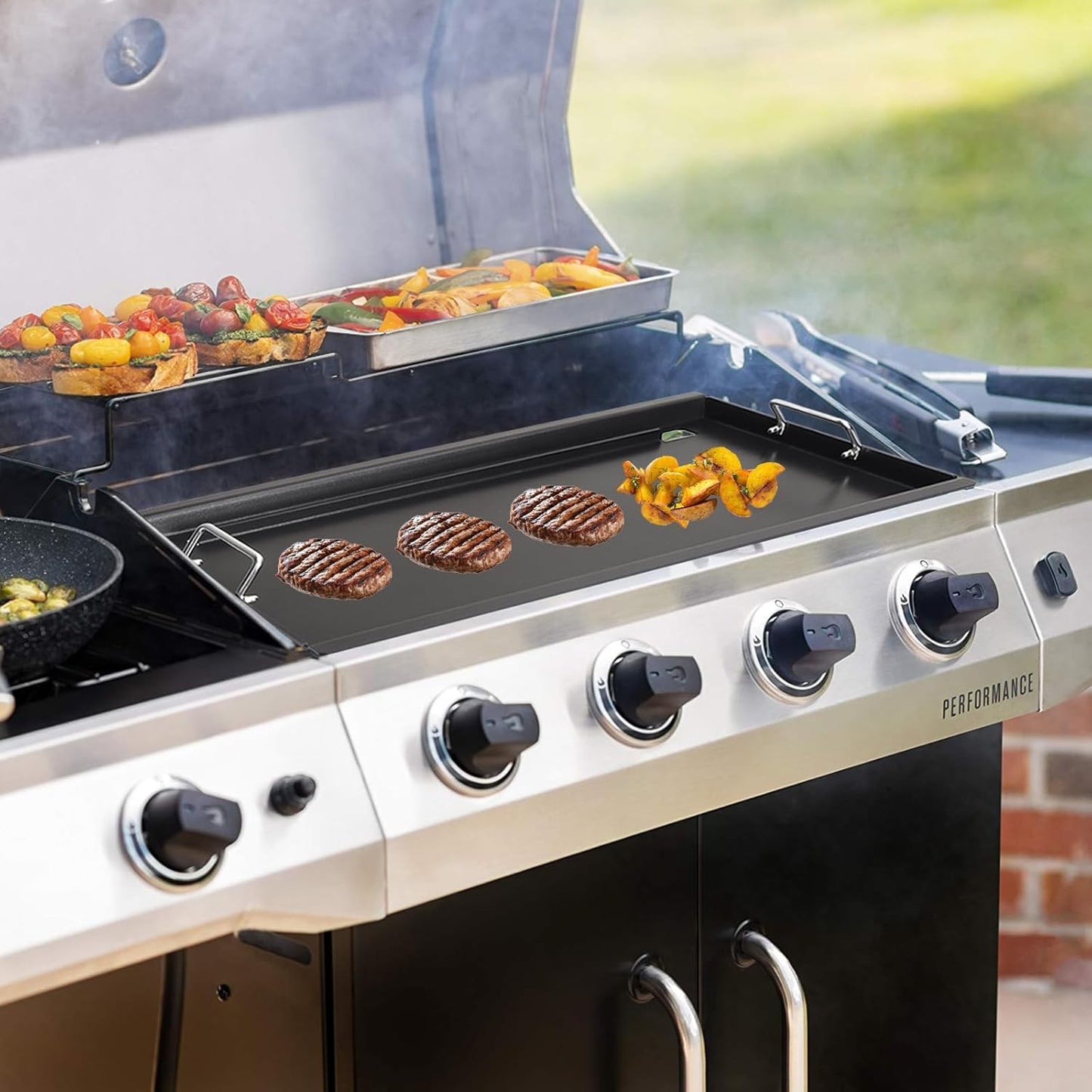 17" Griddle Insert Parts for Charbroil Performance 4 Burner 463352521 463354021 463365021 463365522 Full Size Griddle for Charbroil Grill Replacement Parts 463366022 G426-0004-W1 G426-0005-W1