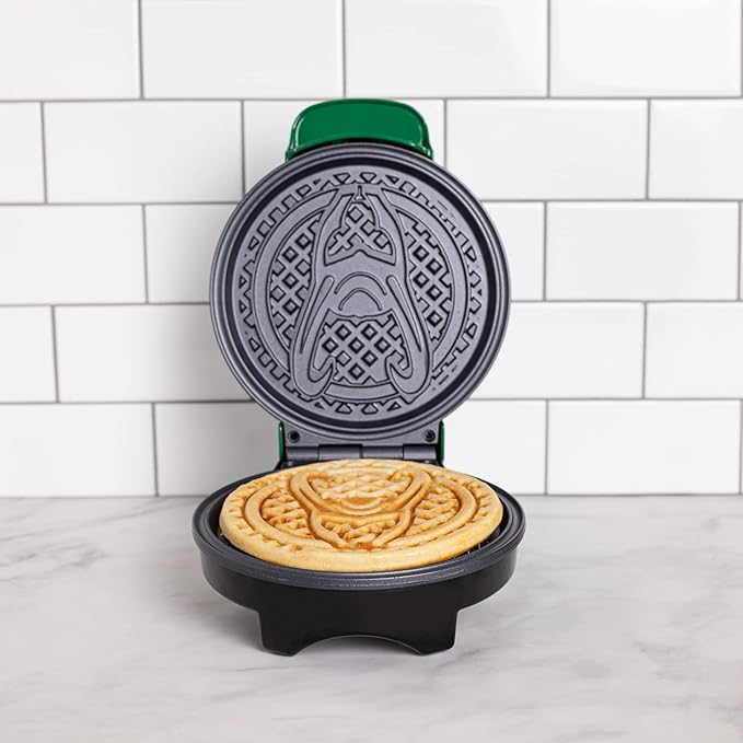 Uncanny Brands Marvel Loki Waffle Maker - Loki's Helmet on Your Waffles - Waffle Iron