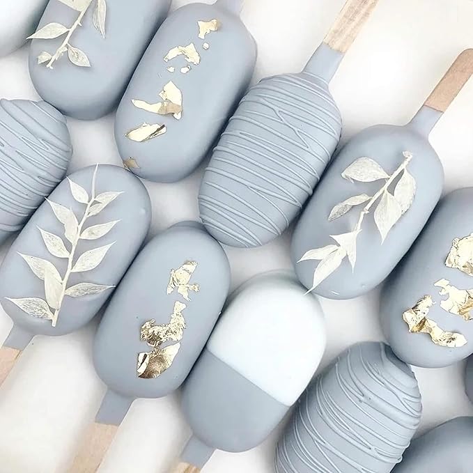 100 PCS Cake Popsicle Sticks and 200 PCS Cake Pop Bags Set, Food Grade 3.15 * 6.69 Inch Popsicle Bags for DIY Ice Popsicle and Cake Pop Mold, 4.5 inch Ice Cream Sticks