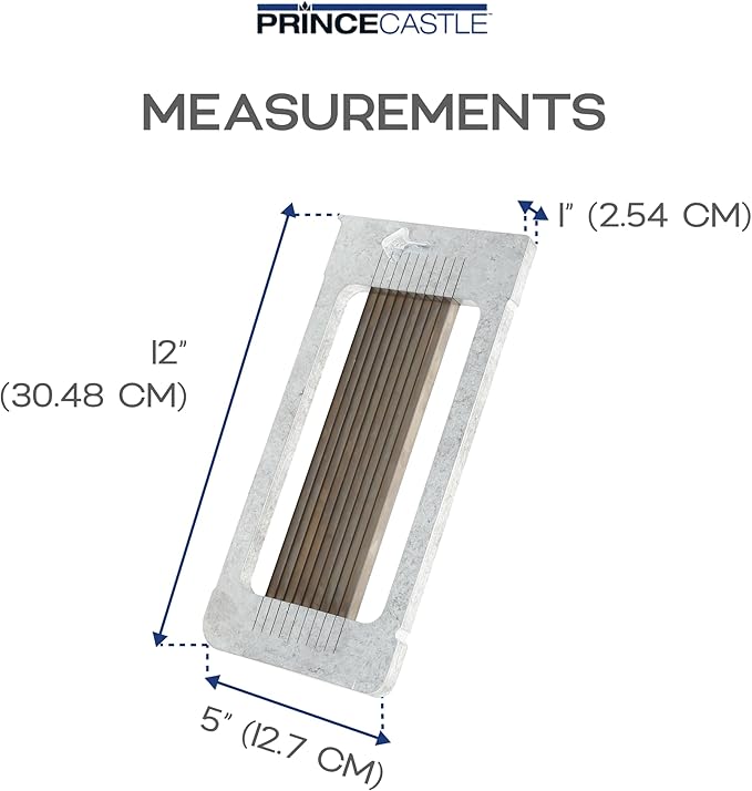 Prince Castle 7/32" Blade Cartridge for 943-D Tomato Saber, 10 Blades -Blade Replacement Cutter Blade for Cutting and Chopping Tomatoes, Fruits and More in Commercial Kitchens, Restaurants and More