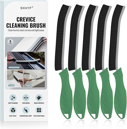 SXhyf Crevice Cleaning Brush - Grout Scrub Brush, House Cleaning Supplies, Gap Cleaning Tools, Home Essentials, Gifts for Women Men, Hard Bristle Crevice Cleaner Brush for Household Use, Bathroom