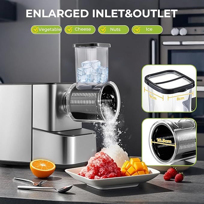 Meat Grinder Electric 3200w High Capacity Storage Commercial Heavy Duty Meat Grinder, Veggie Slicer, Ice Cutter, Cheese Grater, Sausage Stuffers, Kubbe Kit for Home Use & Commercial