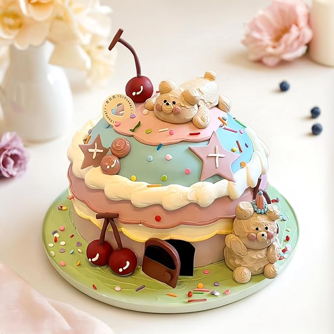 Rainbow Round Sprinkles, Birthday Confetti Edible Cake Decorations, Round Sprinkles For Cupcake, Cake Decorating, Ice Cream, Cookie, 150g/5.29oz