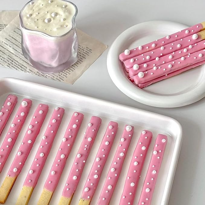 Edible White Pearl Sprinkles for Cake Decorating,Edible Pearl Sugar Mix Size 130g/4.58oz,Baking Candy Decorations,Cupcake Toppers,Cookie Donuts Ice Cream Dessert Decorating,Wedding Birthday Party Valentines Christmas Supplies