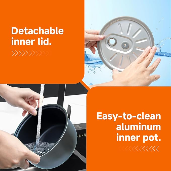 Pink Mini Rice Cooker Small 1 Cup-2 Cup Non-Stick Coated Insert Food Steamer Kitchen Appliances Includes Vegetable Steamer