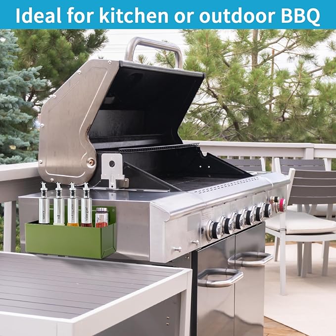 Magnetic Aerosol Spray Can Holder, Magnet Toolbox Bottle Holder, Tool Box Storage Rack for Garage and Home, Craft Workspace, Mechanic Paint Bottle Can Organizer, Green, 3"x8.3"