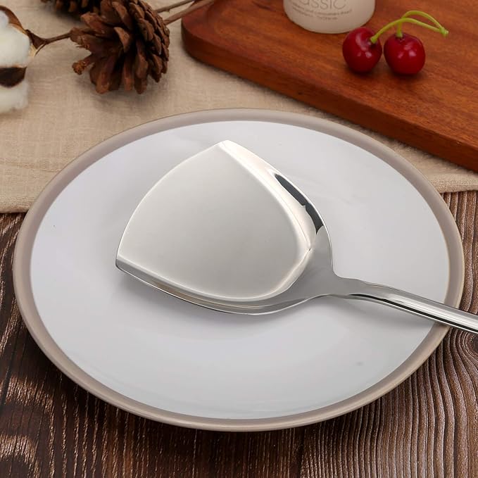 High Grade Spatula,Stainless Steel Turner, Kitchen Work Turner,Wok Spatula,Heat-proof Design of Hollow Handle, No rust, Dishwasher Safe (13.5 Inch)