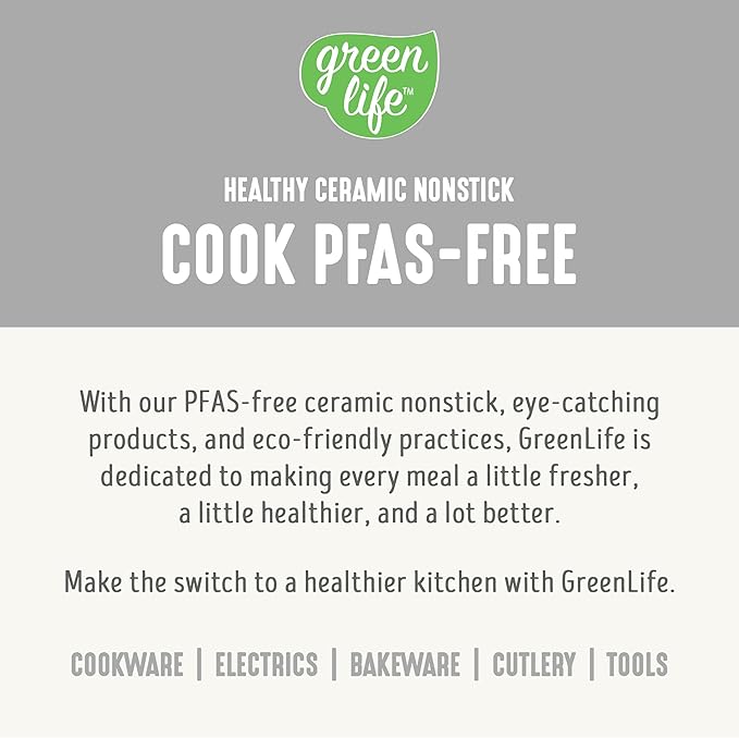 GreenLife Digital Rice Cooker, 2-Cups Uncooked/4-Cups Cooked, Removable Nonstick Ceramic PFAS-Free Pot, One-Touch Presets, Oats, Quinoa, Brown Rice, Auto Keep Warm, Fuzzy Logic Tech, 1.5 QT, White