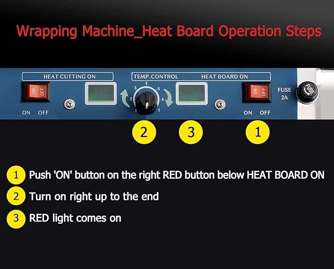 VisionTechShop VTH-500, 20 Inch / 500 mm Hand Wrapping Machine Film Wrapper for Food Packaging, Large Tray, MADE IN KOREA