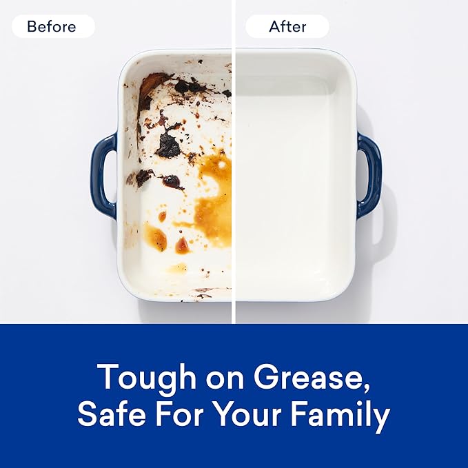 BLUELAND 100% Plastic-Free Dishwasher Detergent Tablets, 60 Count, Free & Clear, Eco-Friendly Dishwashing Pods, Natural, Sustainable