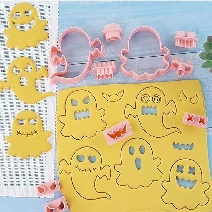 Halloween Cookie Cutters Spooky Cookie Cutter for Halloween Cookie Baking Decorations Supplies