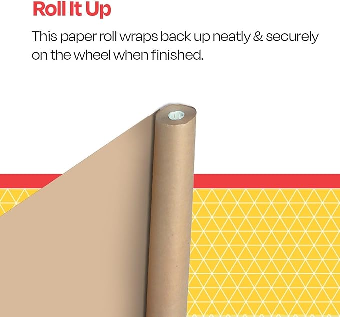 School Smart Butcher Kraft Paper Roll, 40 lbs, 48 Inches x 1000 Feet, Brown