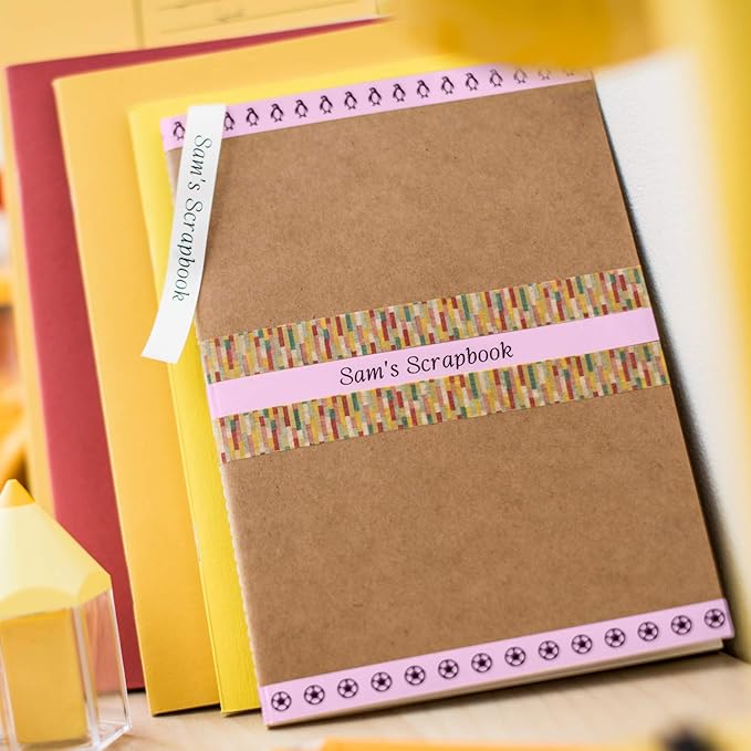 Brother Genuine P-touch TZeMQE31 Tape, 1/2" (0.47") Wide Standard Laminated Tape, Black on Pastel Pink, Laminated for Indoor or Outdoor Use, Water-Resistant, 0.47" x 26.2' (12mm x 8M), TZEMQE31