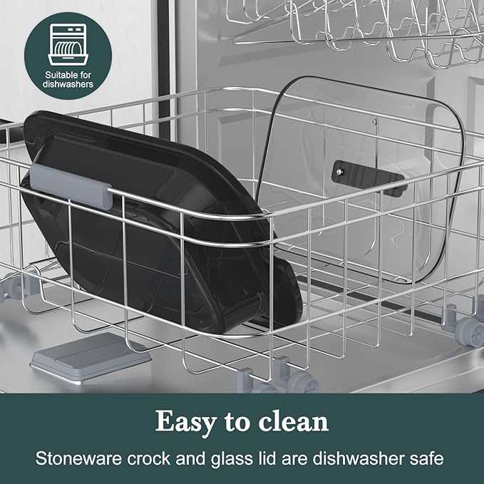 MAGNIFIQUE 4 Quart Casserole Slow Cooker with Ceramic Baking Dish - Perfect Small Kitchen Appliance Crock Pot for Family Dinners, Oven Safe and Durable Bakeware for Lasagna, Roasts