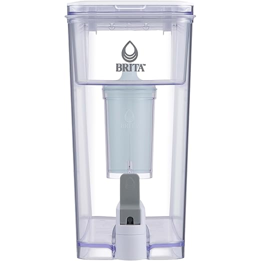 Brita UltraMax Large Water Dispenser with 1 BritaPlus Filter, 27 Cup, White (Package May Vary)