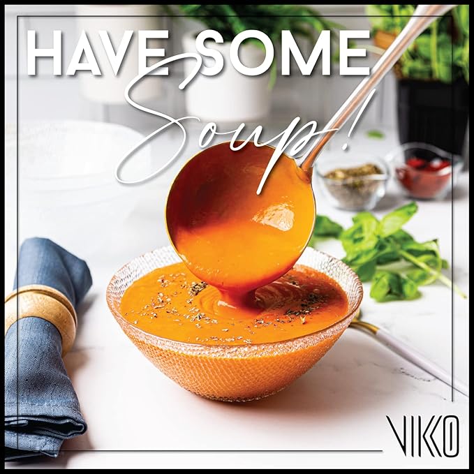 Vikko Elegant Textured Glass Salad Bowls - Set of 6, 6.5 Inch, Stackable, Dishwasher Safe