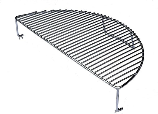 SnS Grills Slow ‘N Sear Elevated Cooking Grate - Compatible with Weber and Other Grills - Heavy Duty Stainless Steel, More Grill Space for Tailgating, Camping, and Backyard Cooking