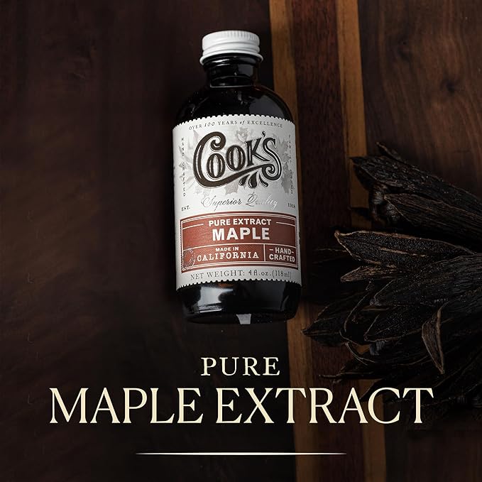 Cook's, Pure Maple Extract, All Natural Premium Maple Sap from Vermont's Finest Maple Trees, 8 oz