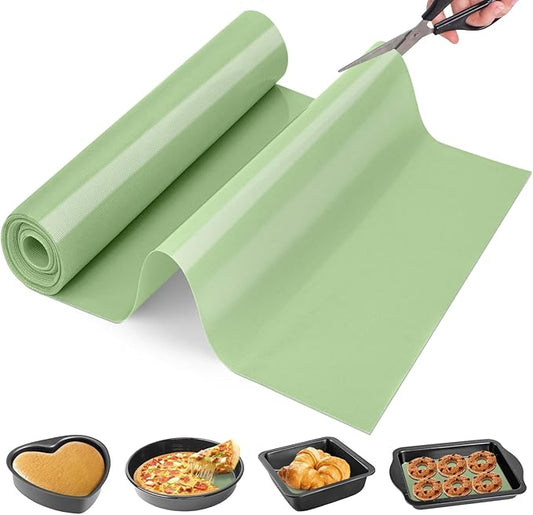 Silicone Baking Mat Roll- Cut to Size Silicone Mat Roll- SIlicone Mat for Baking, Macaoron Baking Sheet, Non-stick Pastry Mat, Reusable Dough Rolling Mat