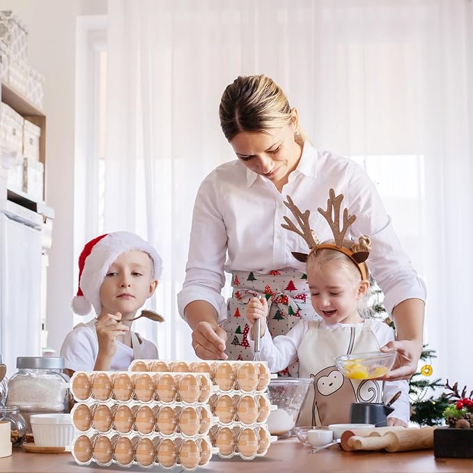 160 Pack Plastic Egg Cartons Cheap Bulk, 12 Count Clear Egg Containers for Fresh Chicken Eggs, 3x4 Grids Refrigerator Egg Trays for Refrigerator Storage, Chicken Farm, Market Display & Commercial Use