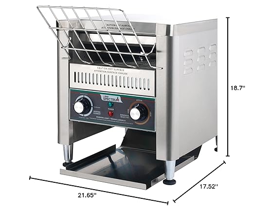 Winco ECT-300 Commercial Conveyor Toaster, 300 Slices/Hour