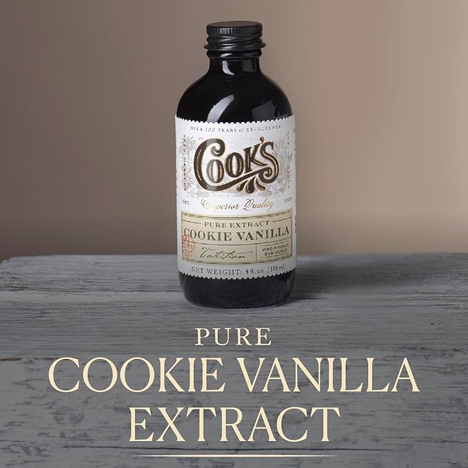Cook's, Pure Cookie Vanilla Extract, Floral Vanilla Extract for Cakes, Cookies, Pastries, Ice Creams, 32 oz