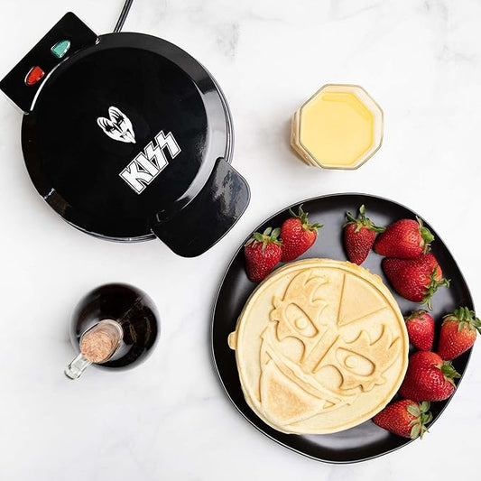 Uncanny Brands KISS Demon Waffle Maker- You Wanted The Best Kiss Army Waffle