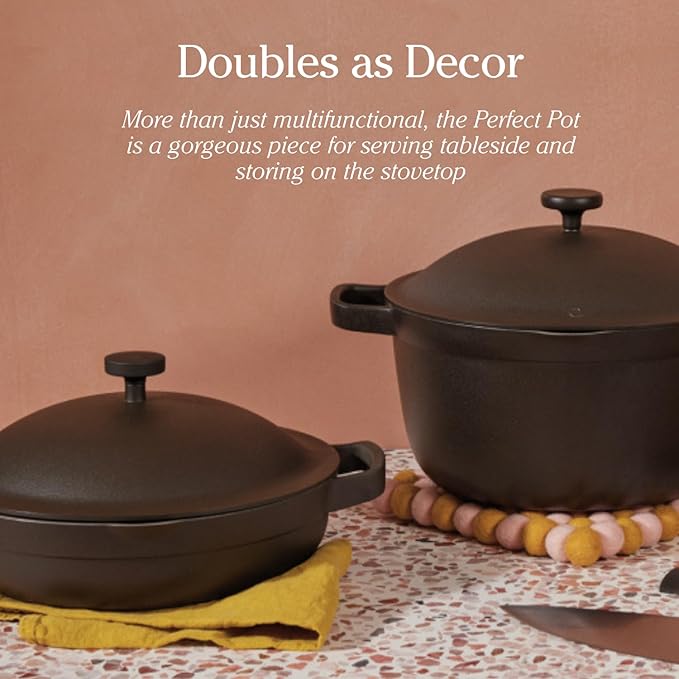 Our Place Perfect Pot - Mini 2.5Qt Nonstick Ceramic Sauce Pan with Lid | Versatile Cookware for Stovetop and Oven | Steam, Bake, Braise, Roast | PTFE & PFOA-Free | Toxin-Free, Easy to Clean | Lavender