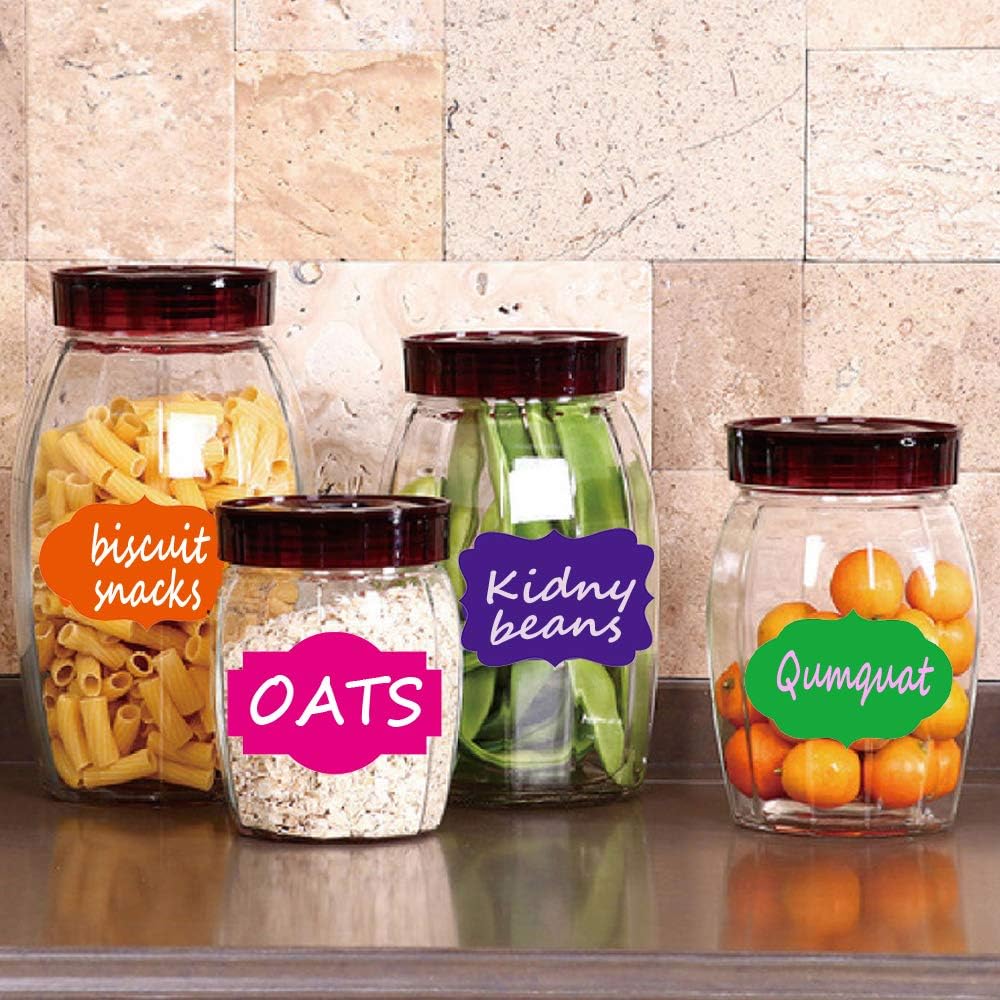 SALEMAR 2x3 inch Light Purple Label Stickers 200PCS Write On Labels for Essential Oil, Bottle, Food Jars, Holiday Presents, Self-Adhesive Name Tags (Light Purple)