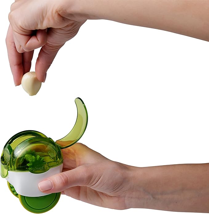 Chef'n 102-663-011 GarlicZoom Garlic Chopper, XL, Green