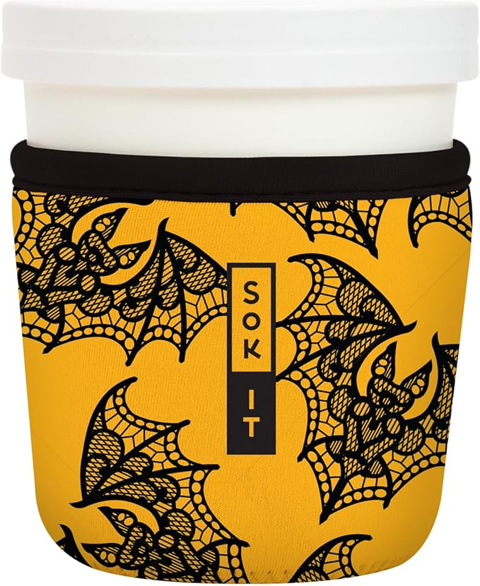 Sok It IceCreamSok Insulated Neoprene Cover (Night Flight, Tapered Ice Cream Pints)