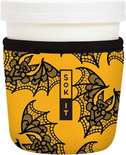 Sok It IceCreamSok Insulated Neoprene Cover (Night Flight, Tapered Ice Cream Pints)