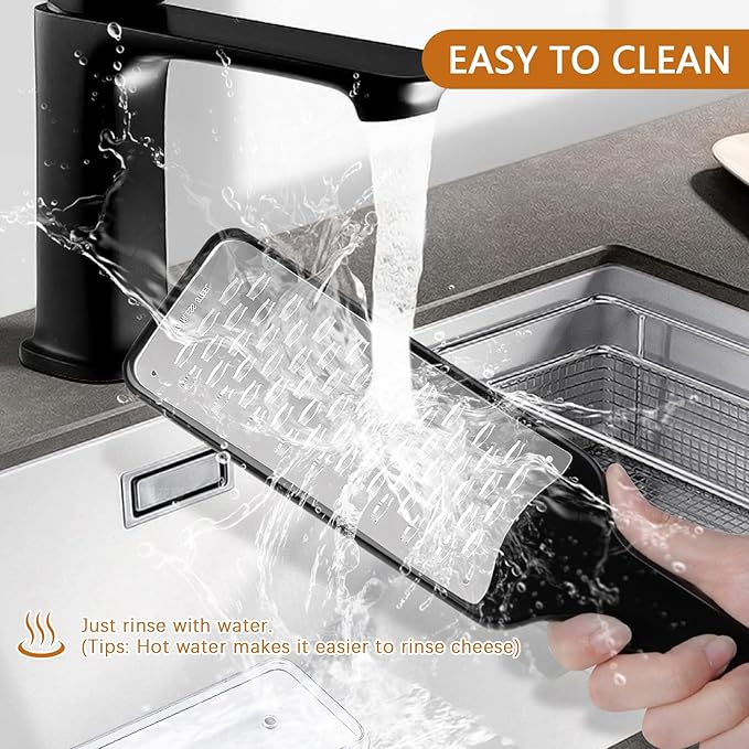 LHS Cheese Grater Ribbon Blade for Hard Cheese, Apple, Carrot, Zucchini and Chocolate, Stainless Steel Kitchen Tool Grater