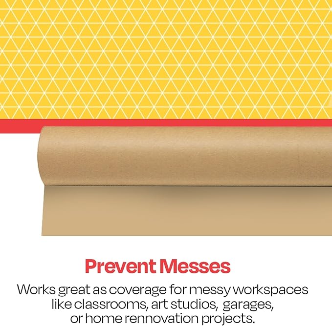 School Smart Butcher Kraft Paper Roll, 50 lbs, 30 Inches x 1000 Feet, Brown