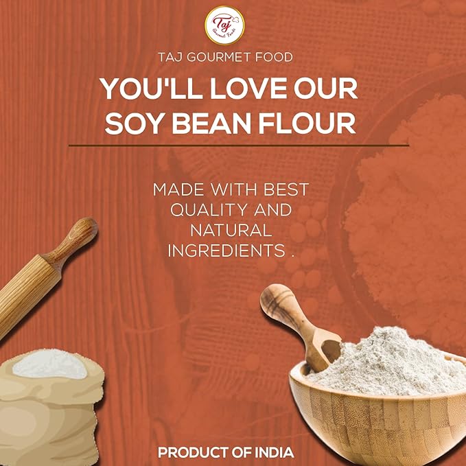 TAJ Soya Bean Flour, Soy Bean Flour, 4 Pounds