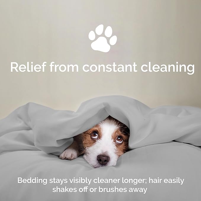 100% Viscose from Bamboo Sheets King Size, Super Soft Bedding Set, 4PC Cooling Sheets for Hot Sleepers, Vegan Silk Moisture Wicking, Organically Grown Bedsheet, Gray Mist - 76" x 80"