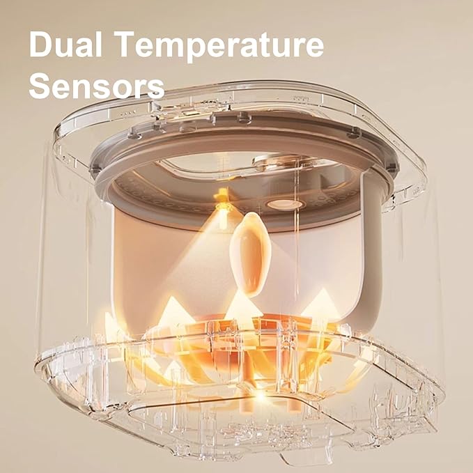 3L Healthy Low Carb Rice Cooker, Low Sugar Digital Steamer,Porridge,Soup,Quick Rice,White Rice,Stainless Steel Filter Basket，5 Cooking Functions,24H Timer & Auto Keep Warm