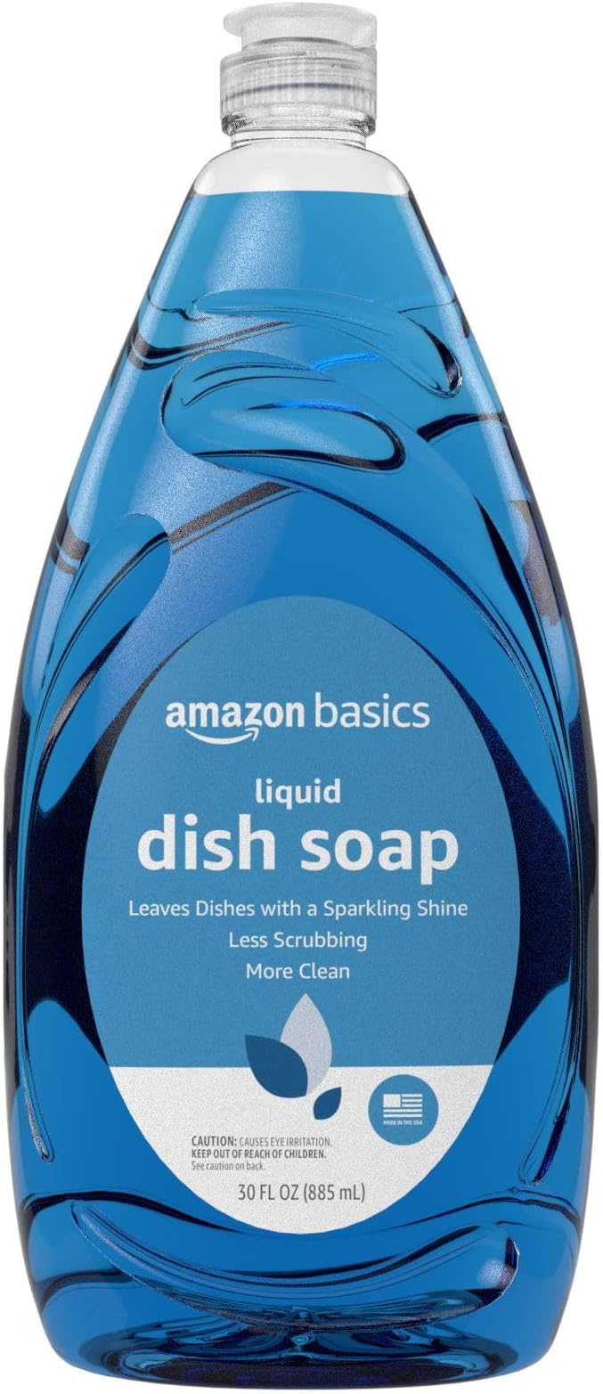 Amazon Basics Dish Soap, Fresh Scent, 30 fl oz, Pack of 4