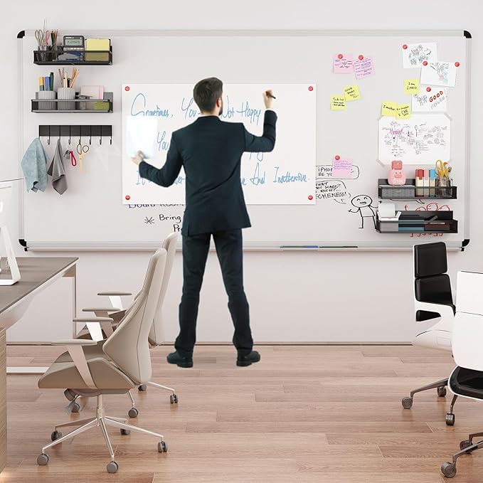 Magnetic Spice Rack for Refrigerator, 5 Pack Magnetic Shelf, Moveable Magnetic Fridge Organizer with 8-Hook Rack, Seasoning Organizer for Kitchen Organization and Storage (5 Pack)