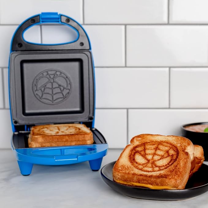 Uncanny Brands Marvel Spider-Man Single Sandwich Maker - Marvel Kitchen Appliance