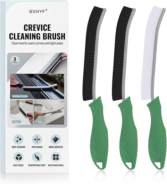 SXhyf Crevice Cleaning Brush - Grout Scrub Brush, House Cleaning Supplies, Gap Cleaning Tools, Home Essentials, Gifts for Women Men, Hard Bristle Crevice Cleaner Brush for Household Use, Bathroom