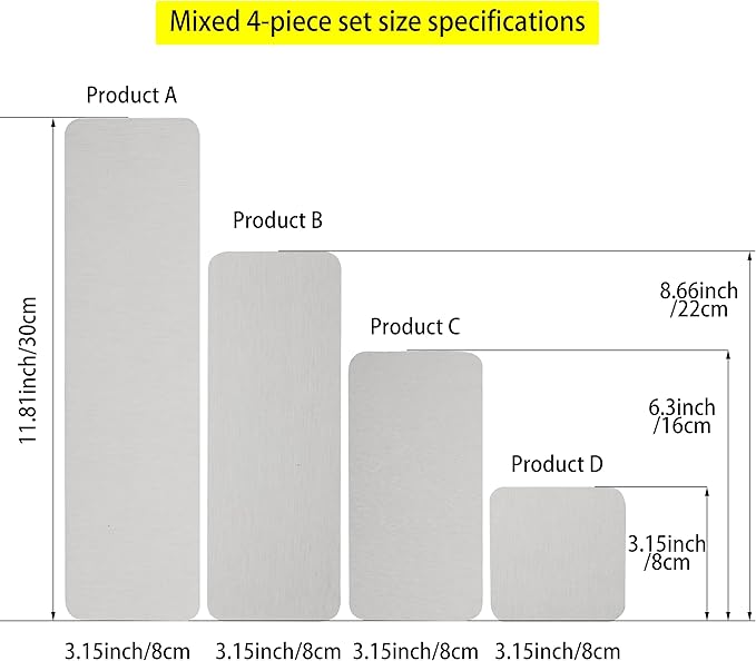 Set of 4 Water Absorbent Stone Trays, Kitchen/Bathroom Soap Dish, Instant Dry Sink Organizers Used for Hand Soap & Plants & Toiletries in The Modern Home