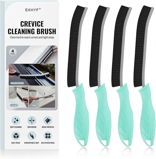 SXhyf Crevice Cleaning Brush - Grout Scrub Brush, House Cleaning Supplies, Gap Cleaning Tools, Home Essentials, Gifts for Women Men, Hard Bristle Crevice Cleaner Brush for Household Use, Bathroom