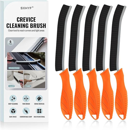 SXhyf Crevice Cleaning Brush - Grout Scrub Brush, House Cleaning Supplies, Gap Cleaning Tools, Home Essentials, Gifts for Women Men, Hard Bristle Crevice Cleaner Brush for Household Use, Bathroom