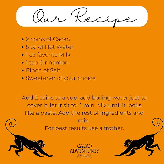 Cacao Adventures Ceremonial Grade CacaoDairy Free & Vegan | Unsweetened | Ethically sourced and sustainably grown | Vegan Peruvian Cacao Ceremonies, 1 Pound (Pack of 1)