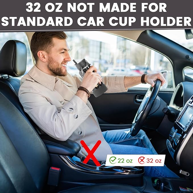 Lexlion 32 Oz Triple Walled Insulated Stainless Steel Tea Infuser Bottle, Fruit Infuser, Leakproof, Sweatproof