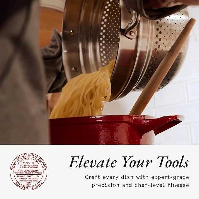 Made In Cookware - 10" Stainless Steel Steamer Insert - Pot Strainer - 8 Quart Compatible